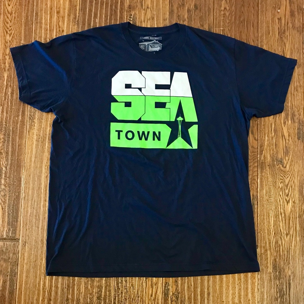 Casual Industrees Mens SEATown Shirt Blue XXL